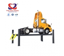 Cầu nâng 4 trụ xe tải  hạng nặng  loại dài